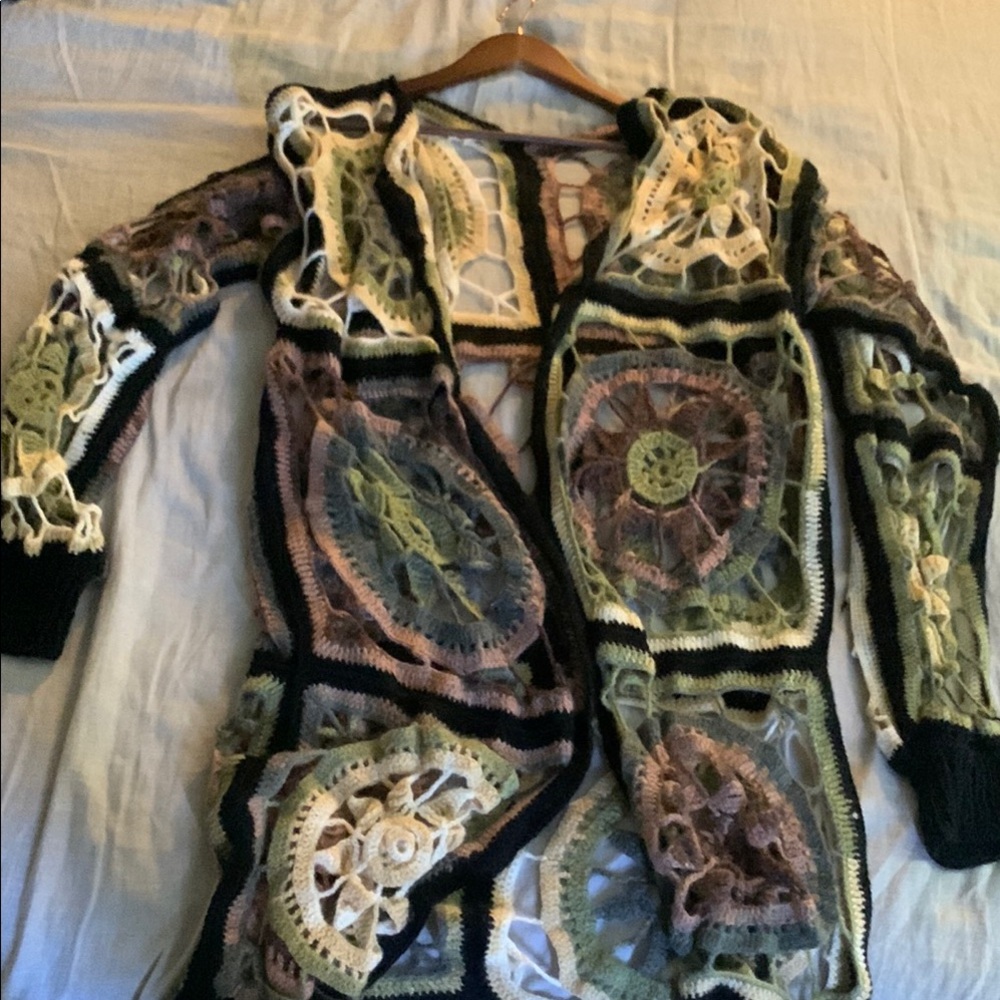 Handcrafted Multicolor Crochet Sweater